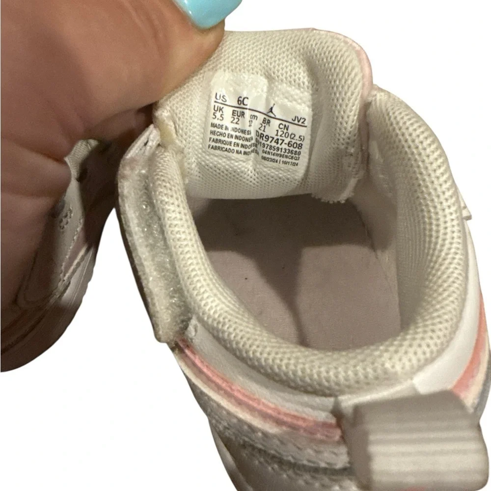 Nike Kids Pink and White Sneakers